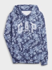 Gap Blue LoveShackFancy Floral Logo Hoodie - Image 5 of 5