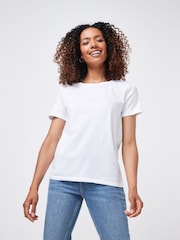 Blanco - Camiseta vintage de manga corta con cuello redondo de Gap - Imagen 1 de 4