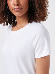 Blanco - Camiseta vintage de manga corta con cuello redondo de Gap - Imagen 3 de 4