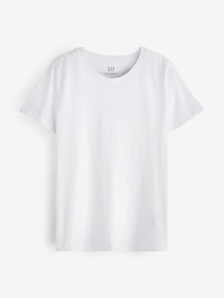 Blanco - Camiseta vintage de manga corta con cuello redondo de Gap - Imagen 4 de 4
