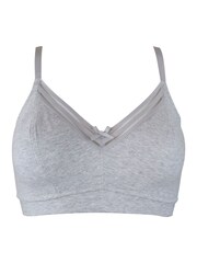 Grau - Pour Moi Twist Weicher, bügelloser BH aus Baumwolle - Bild 4 von 5