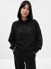 Gap Black Vintage Soft Arch Logo Long Sleeve Hoodie - Image 1 of 2