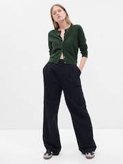 Gap Green Merino Wool Cardigan - Image 1 of 2