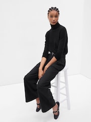 Gap Black Merino Wool Turtle Neck Jumper - Image 3 of 5