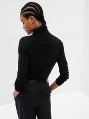 Gap Black Merino Wool Turtle Neck Jumper - Image 4 of 5