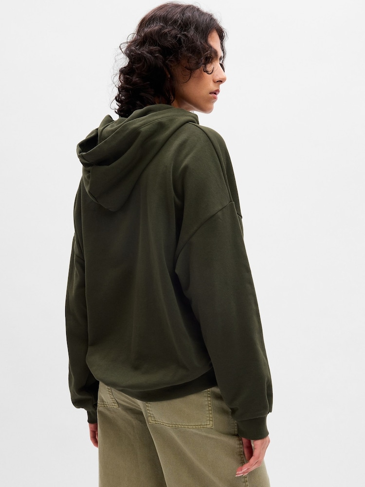 Gap Green Vintage Soft Arch Logo Long Sleeve Hoodie - Image 2 of 5