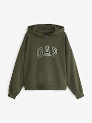 Gap Green Vintage Soft Arch Logo Long Sleeve Hoodie - Image 3 of 5