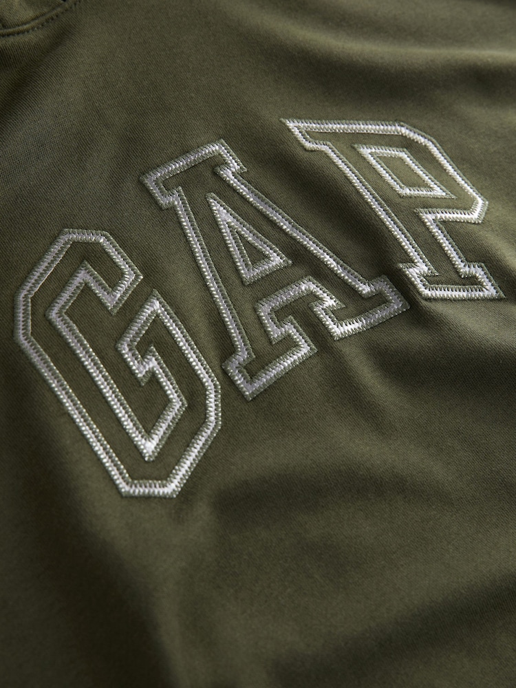 Gap Green Vintage Soft Arch Logo Long Sleeve Hoodie - Image 5 of 5