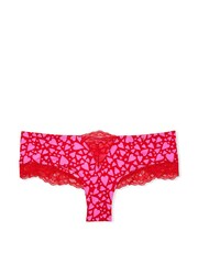 Victoria's Secret Lipstick Red Hearts Micro Lace Inset Cheeky Knickers - Image 4 of 4