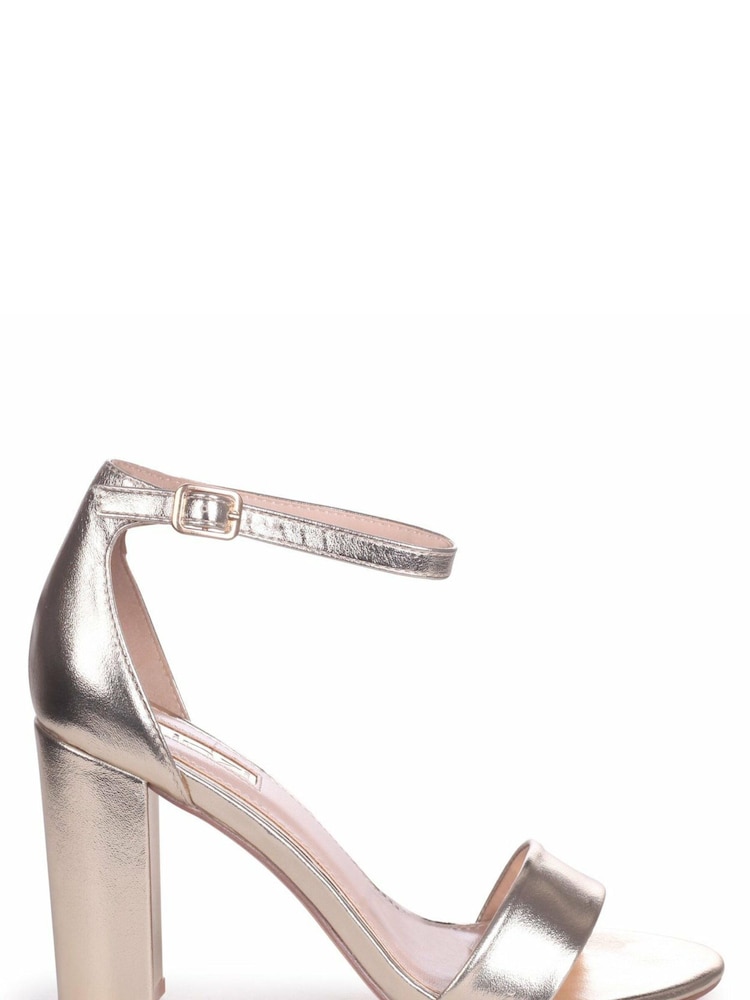 Linzi Gold Nelly Barely There Block Heel - Image 2 of 4 Linzi Gold Nelly Barely There Block Heel - Image 2 of 4