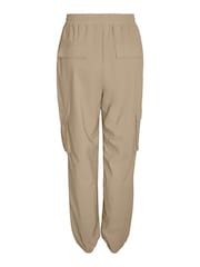 NOISY MAY Cream High Waisted Utility Cargo Trousers - Image 2 of 2
