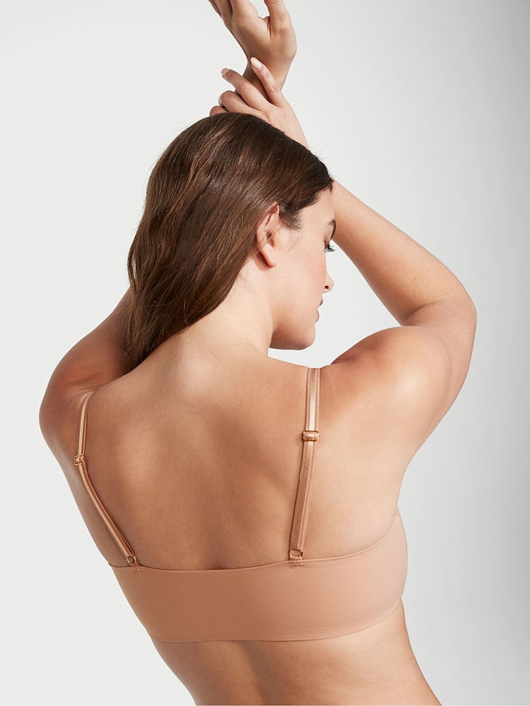 Victoria's Secret Sweet Nougat Nude Smooth Lightly Lined Non Wired Bralette - Image 2 of 5 Victoria's Secret Sweet Nougat Nude Smooth Lightly Lined Non Wired Bralette - Image 2 of 5
