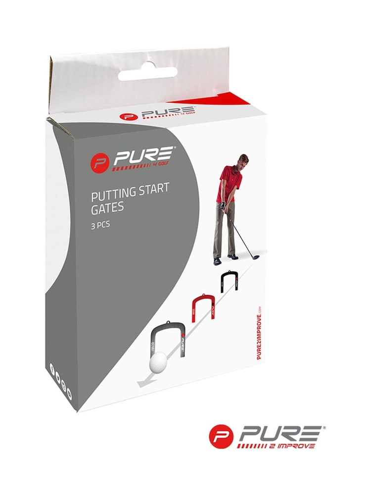 Pure 2 Improve Black Golf Training Gates Set Of 3 - Image 2 of 2