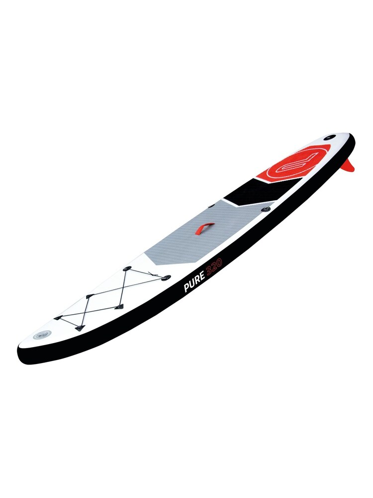 Pure 4 Fun White Inflatable Stand Up Paddle Board 320  Variety Of Complete Sets with Pump, Patch Tool, Foot Lead, Adjustable Paddle and - Image 5 of 5