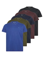BadRhino Big & Tall White 5 Pack T-Shirt - Image 1 of 1