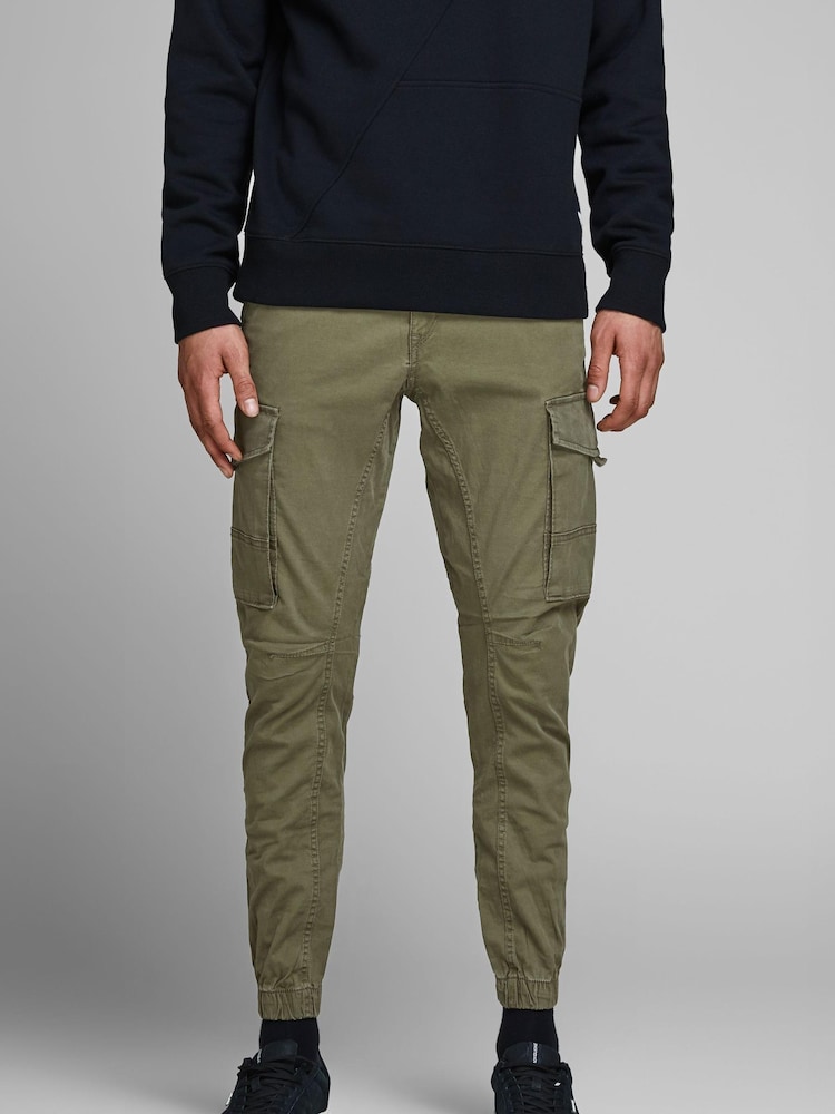 Khaki - Jack & Jones Cargohose - Bild 1 von 5