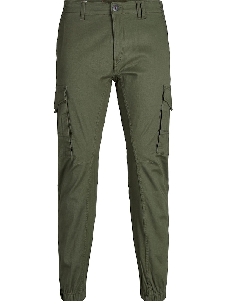 Jack & Jones Khaki Cargo Trousers - Image 5 of 5 Jack & Jones Khaki Cargo Trousers - Image 5 of 5