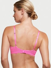 Victoria's Secret Neon Peony Pink Lace Lightly Lined Non Wired Bra - Image 2 of 3