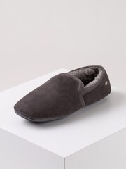 Just Sheepskin Grey Mens Garrick Sheepskin Slipper - Image 1 of 4