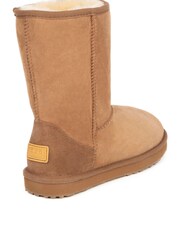 Just Sheepskin Brown Ladies Short Classic Sheepskin Boots - Image 3 of 5