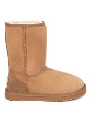 Just Sheepskin Brown Ladies Short Classic Sheepskin Boots - Image 4 of 5