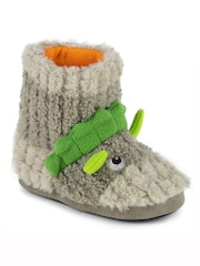 Zielony z motywem dinozaura - Wysokie kapcie-botki Totes - Dzieci - Image 4 of 5