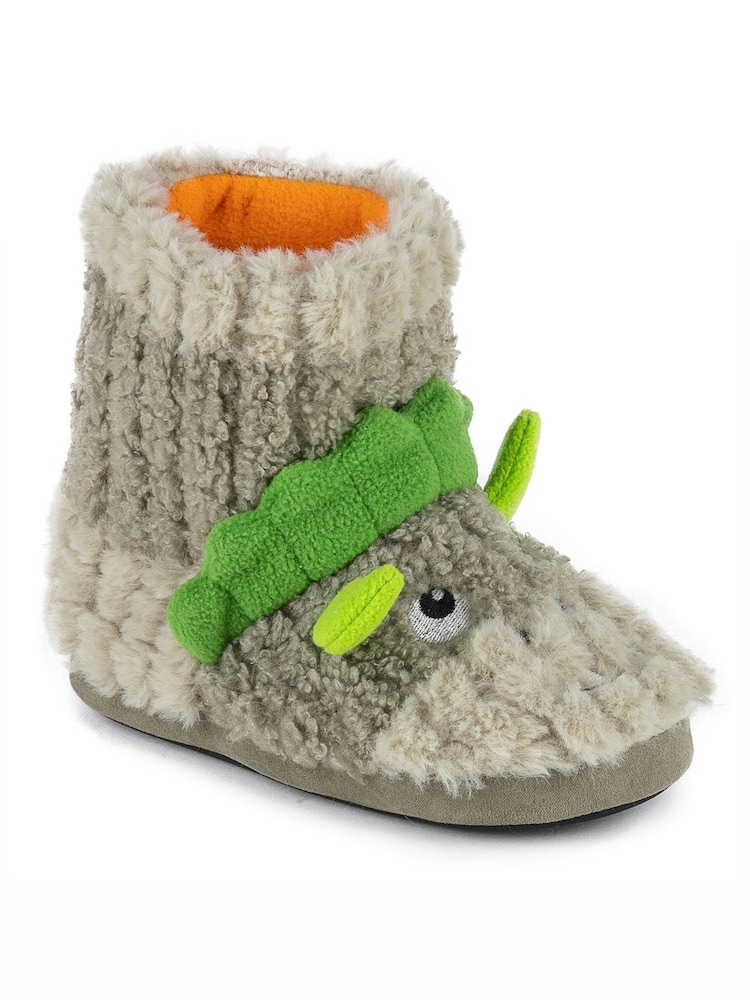Zielony z motywem dinozaura - Wysokie kapcie-botki Totes - Dzieci - Image 4 of 5
