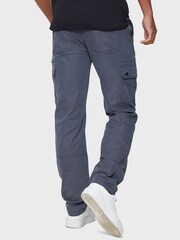 Threadbare Grey Cotton Blend Belted Cargo Trousers - Image 2 of 4