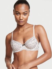 Victoria's Secret Coconut White Corded XDYE Lace Unlined Demi Bra - Image 1 of 1
