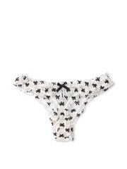 Victoria's Secret Ruffle Mesh Thong Panty - Image 3 of 3