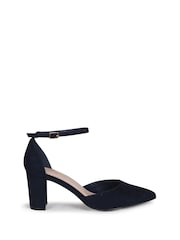 Linzi Blue Jude Closed Back Court Block Heel - Image 2 of 4