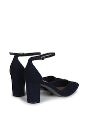 Linzi Blue Jude Closed Back Court Block Heel - Image 4 of 4