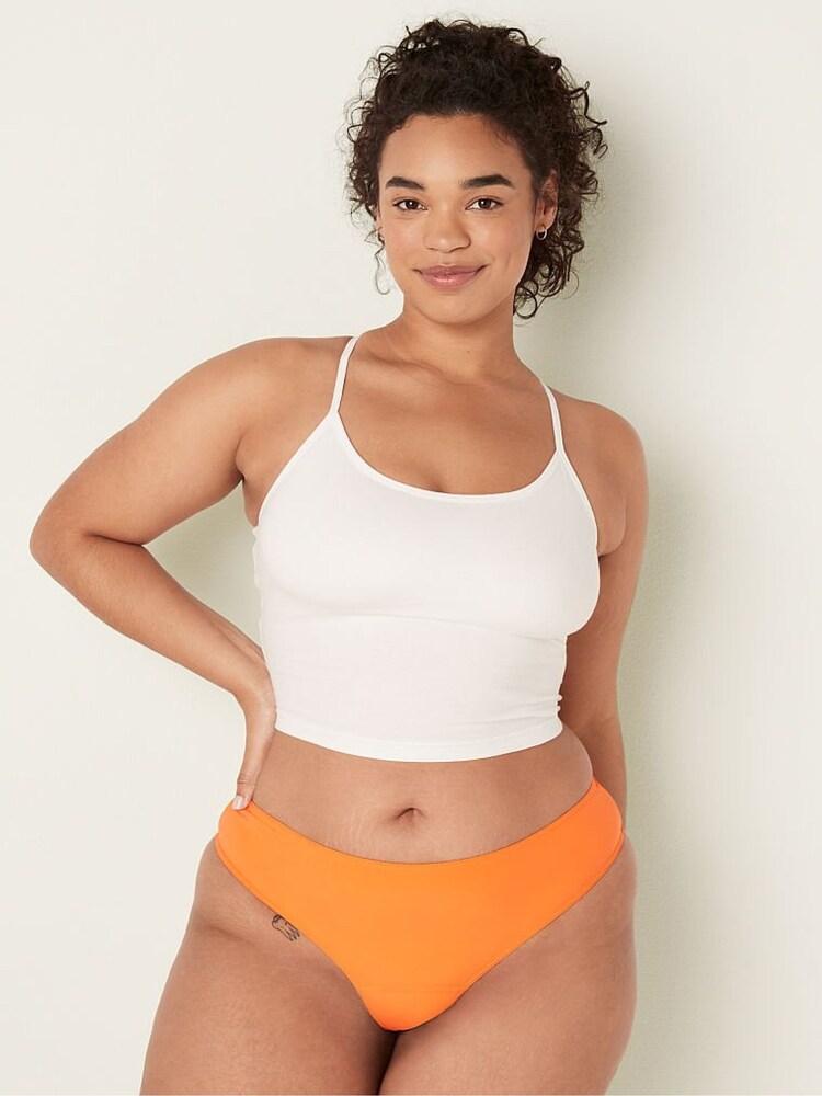Victoria's Secret PINK Sweet Papaya Period Thong Knickers - Image 1 of 3