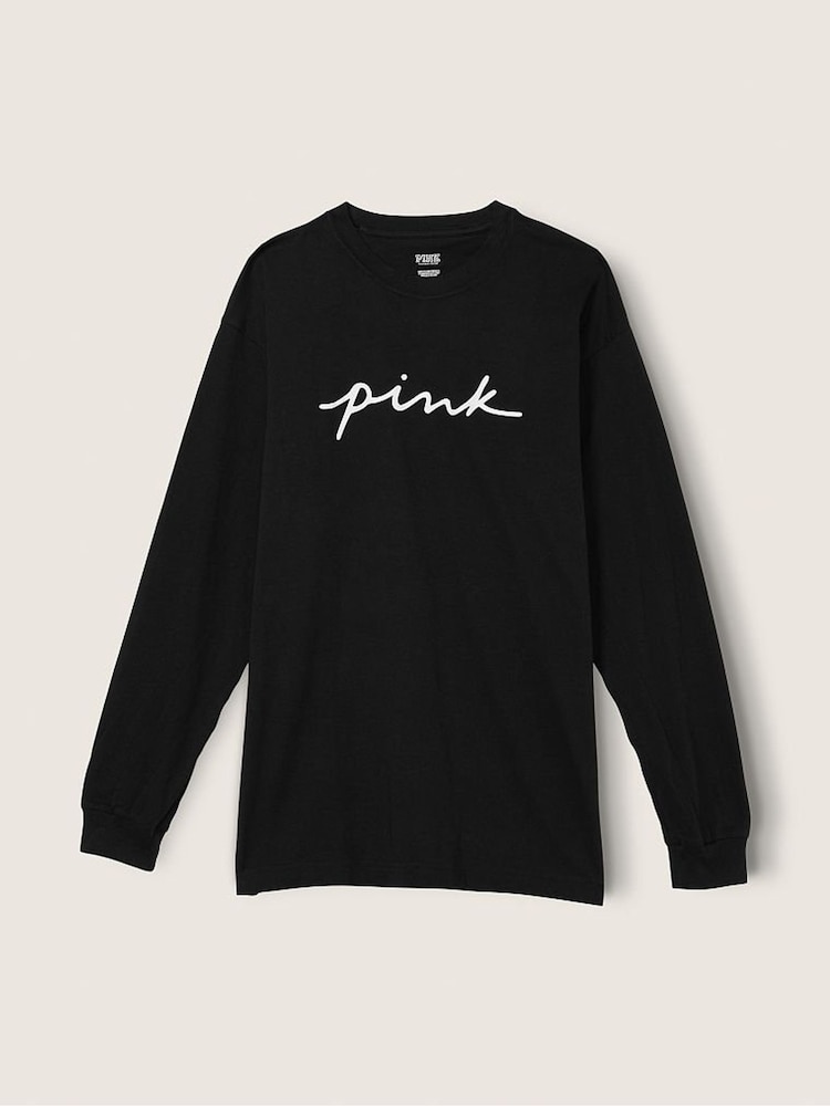 Victoria's Secret PINK Campus Long Sleeve Tee - Image 1 of 2