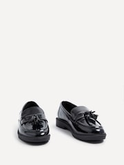Linzi Black Shiny Rosalie Black High Shine Penny Loafer - Image 3 of 4