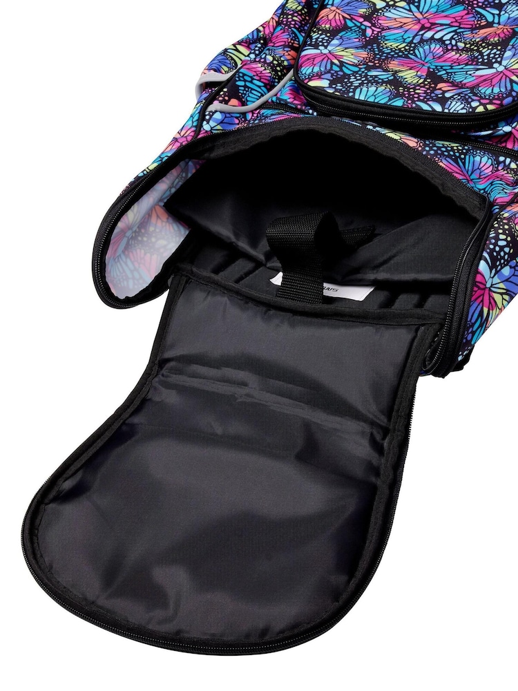 Smiggle Blue Butterfly Vivid Access Backpack with Reflective Tape - Image 4 of 4
