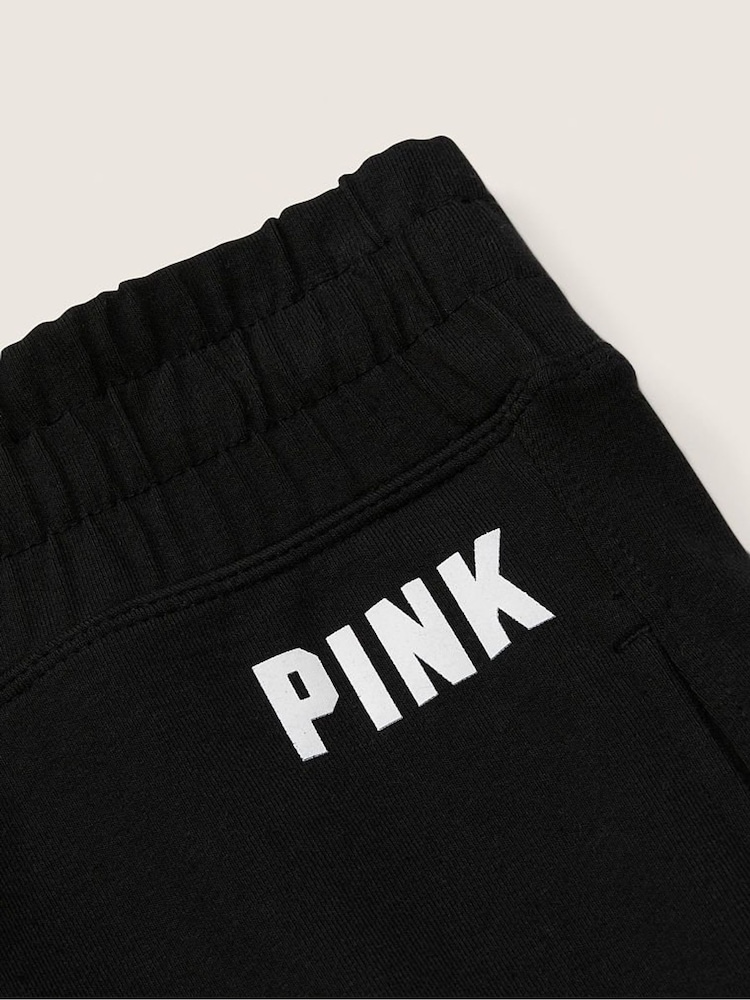Victoria's Secret PINK Pure Black Fleece Full Length Jogger - Image 4 of 4