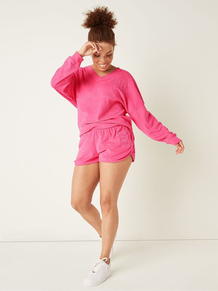 Victoria's Secret PINK Everyday Lounge Heritage Short - Image 1 of 3 Victoria's Secret PINK Everyday Lounge Heritage Short - Image 1 of 3