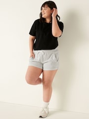 Victoria's Secret PINK Heather Stone Grey Logo Lounge Short - Image 1 of 5