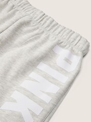 Victoria's Secret PINK Heather Stone Grey Logo Lounge Short - Image 5 of 5