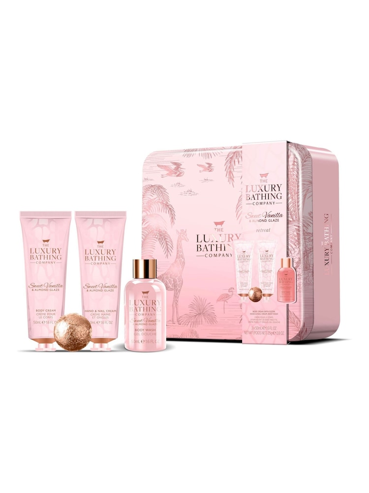 The Luxury Bathing Company Sweet Vanilla  Almond Glaze Retreat Gift Set - Image 1 of 1