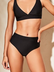 Lipsy Black Wider Apex Bikini Top - Image 4 of 4