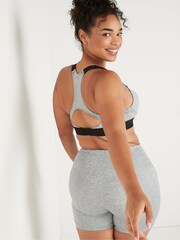 Victoria's Secret PINK Grey Oasis Marl Medium Impact Push Up Sports Bra - Image 2 of 5