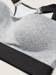 Victoria's Secret PINK Grey Oasis Marl Medium Impact Push Up Sports Bra - Image 5 of 5
