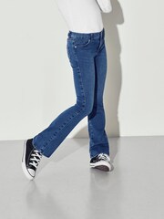 ONLY KIDS Blue Flare Leg Jeans With Adjustable Waist - Image 2 of 5