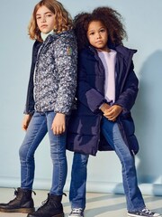 ONLY KIDS Blue Flare Leg Jeans With Adjustable Waist - Image 3 of 5