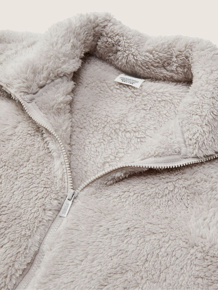 Victoria's Secret PINK Teddy Full Zip Jacket - Image 4 of 4 Victoria's Secret PINK Teddy Full Zip Jacket - Image 4 of 4