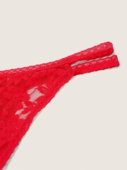 Victoria's Secret PINK Red Pepper Strappy Lace Thong Knickers - Image 2 of 2