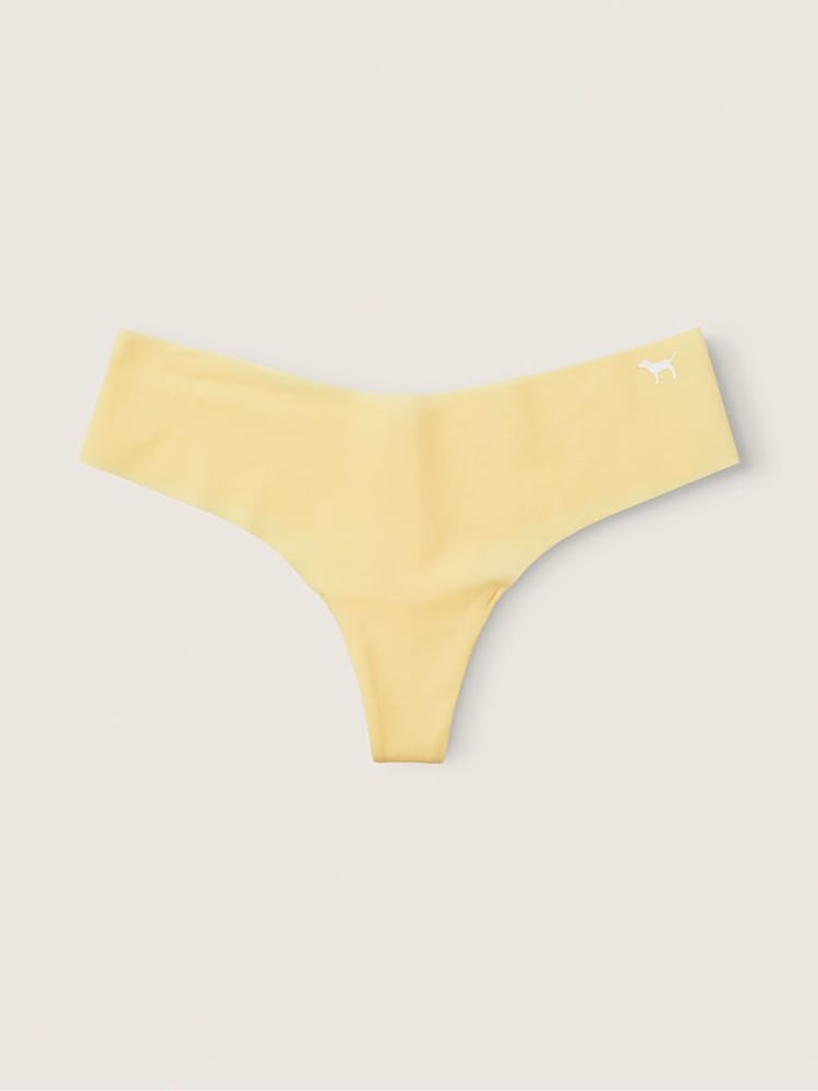 Victoria's Secret PINK Pale Yellow No Show Thong Knickers - Image 1 of 2