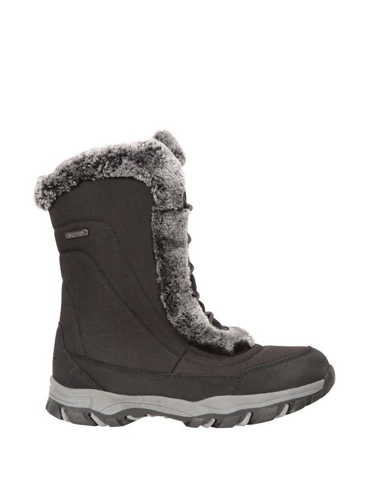 Mountain Warehouse Black Ohio Womens Thermal Fleece Lined Snow Boot - Image 2 of 6